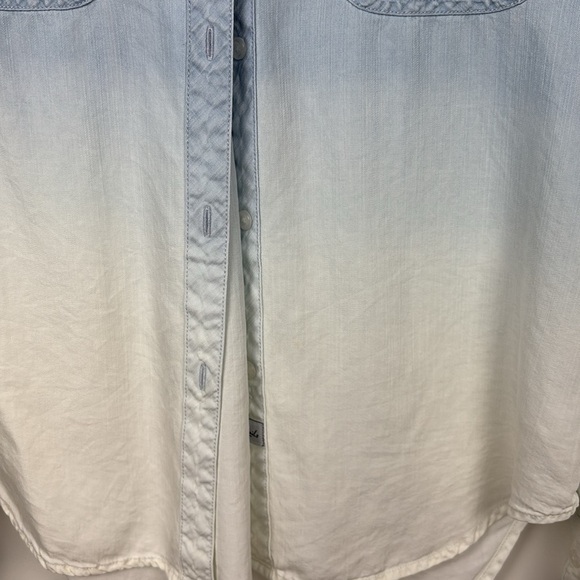 Rails Light Vintage Dip Dye Ombre Button-Up Shirt - XS - Picture 3 of 8